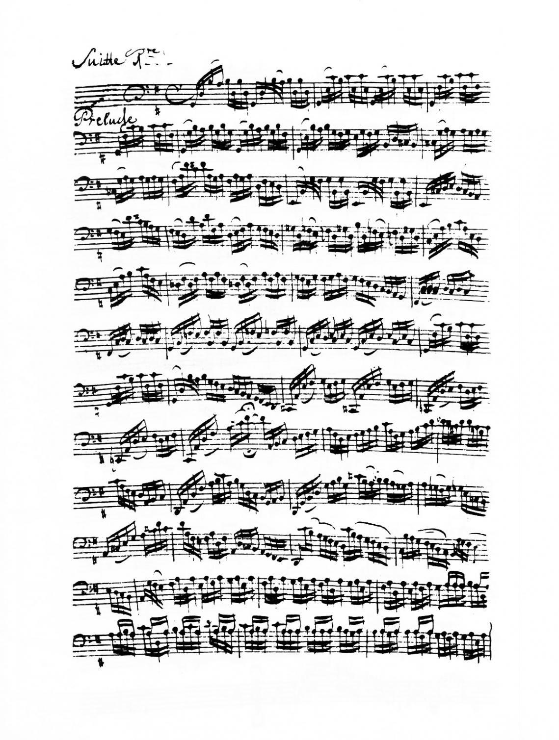 Suite n.1 BWV 1007 - Page 1