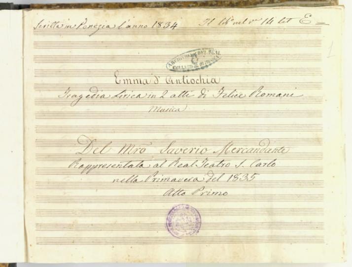 [Emma d'Antiochia - 1835] Page 1